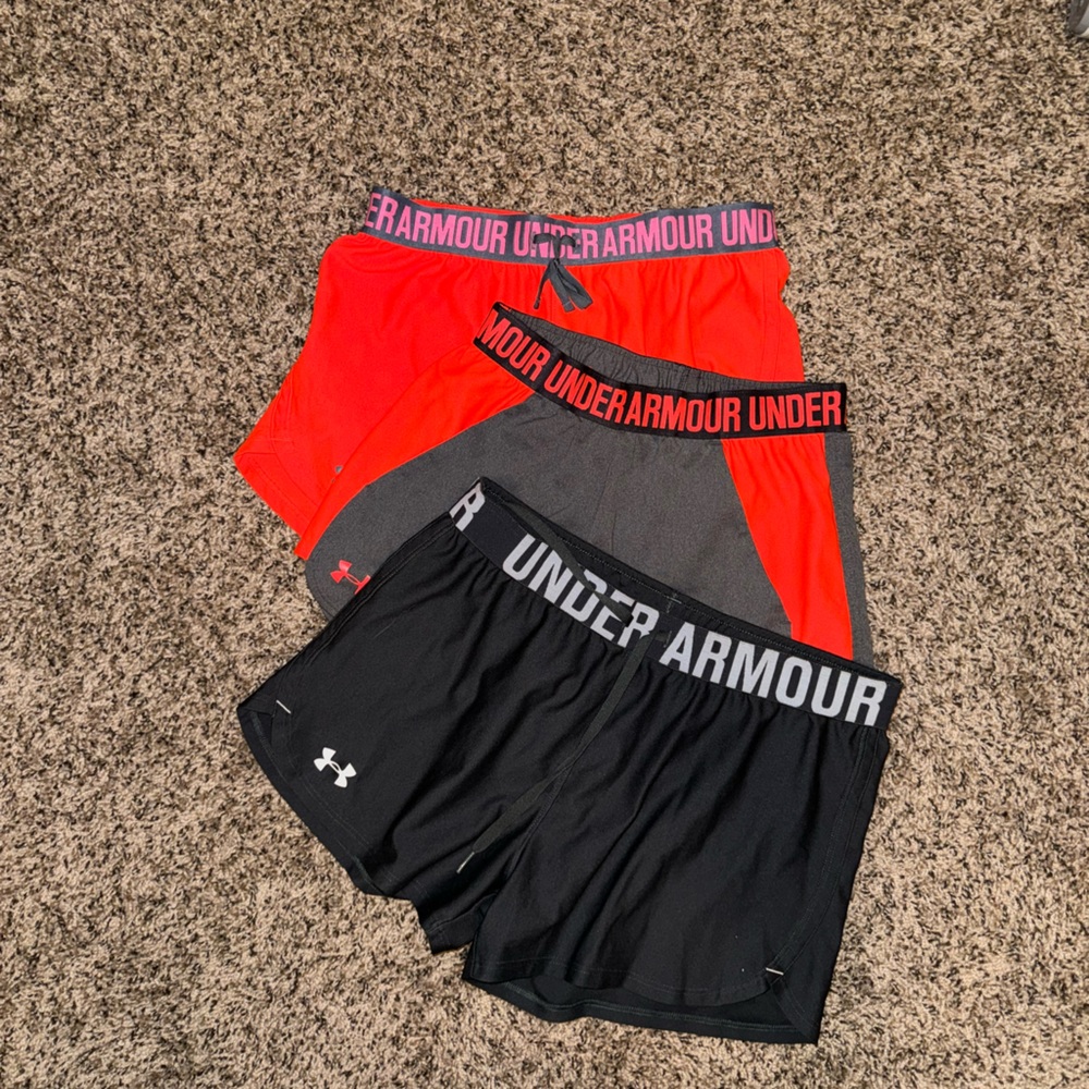 Under Armour shorts (1 xs, 2 s w drawstrings)